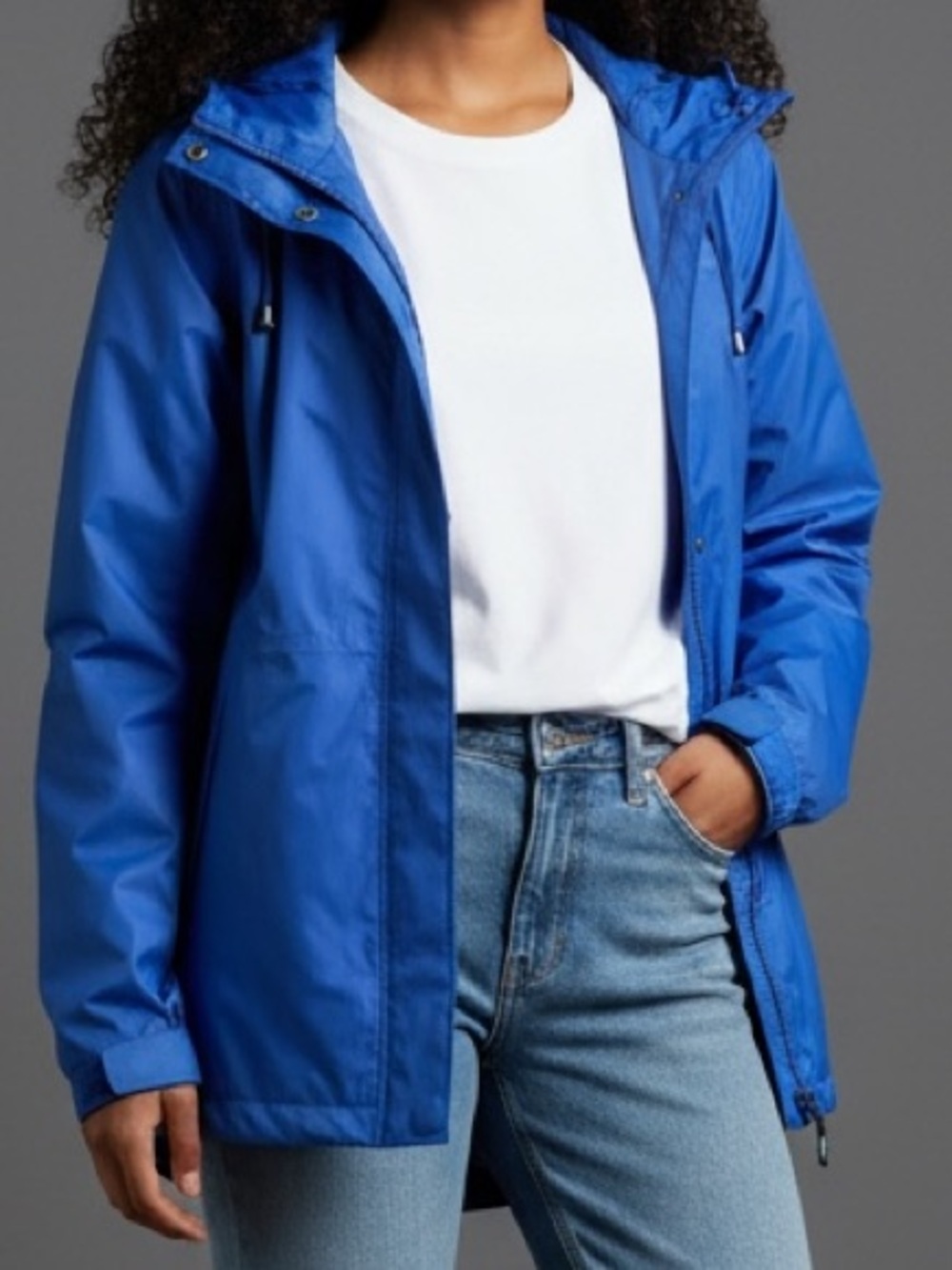Gander Mountain Women's Vibrant Blue Hooded Wind Sport Jacket